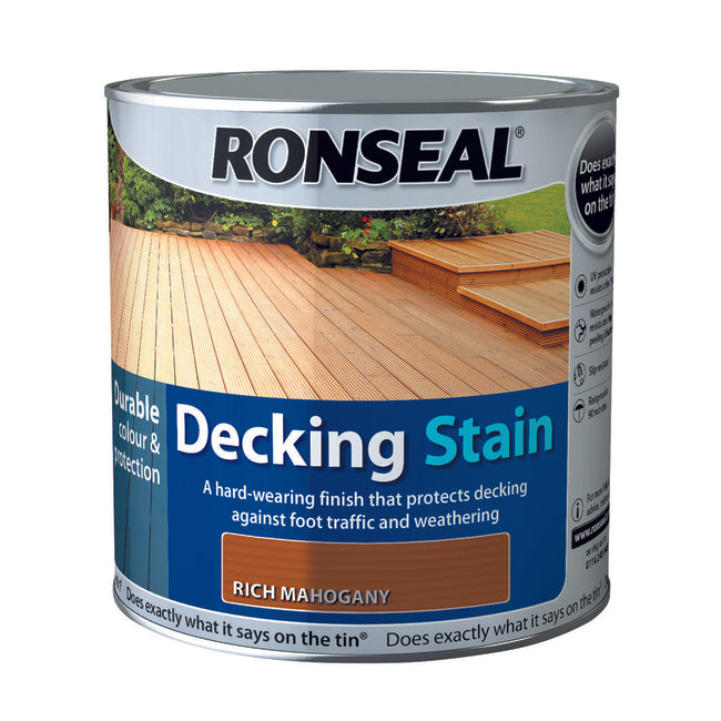 Ronseal Decking Stain 2.5L Rich Mahogany