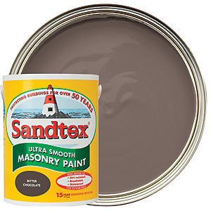 Sandtex Smooth Masonry 5 Litre Bitter Chocolate
