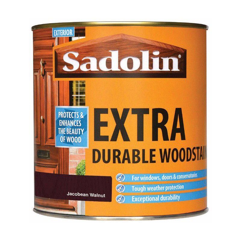 Sadolin EXTRA Durable Woodstain 1L Jacobean Walnut