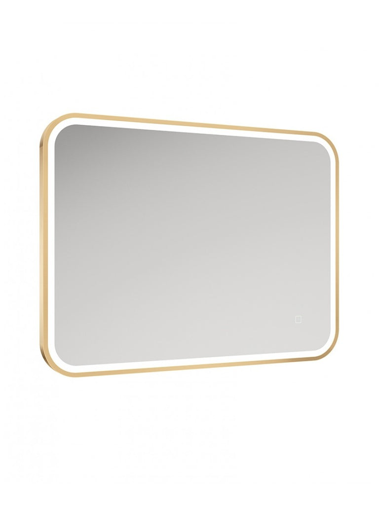 Astrid Beam Gold Illuminated Metal Frame 600x800mm Mirror