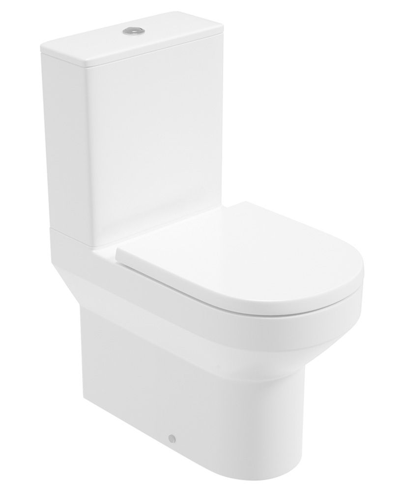 BASE Rimless Fully Shrouded Comfort Height WC & PP Seat