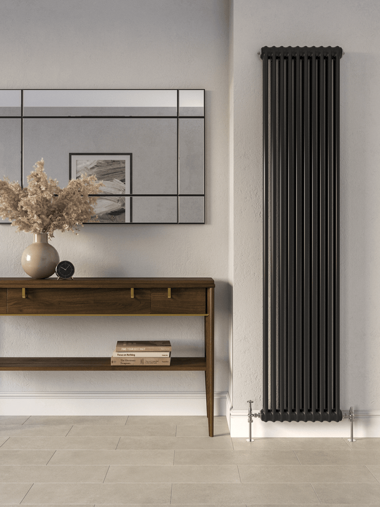Merrion 2 Column Vertical Radiator Black