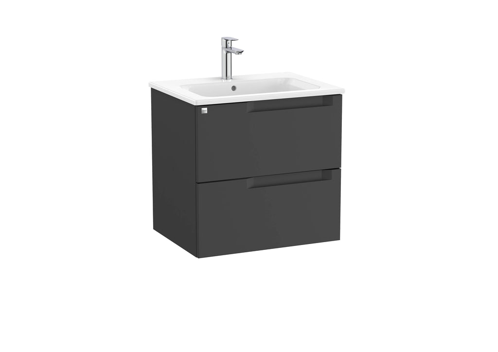 NEW Roca Aleyda 60cm Vanity & Basin Matt Black, SPECIAL