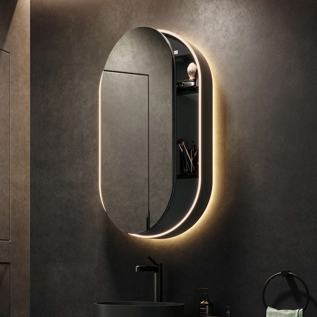 Romana LED Cabinet Black * Limited Offer