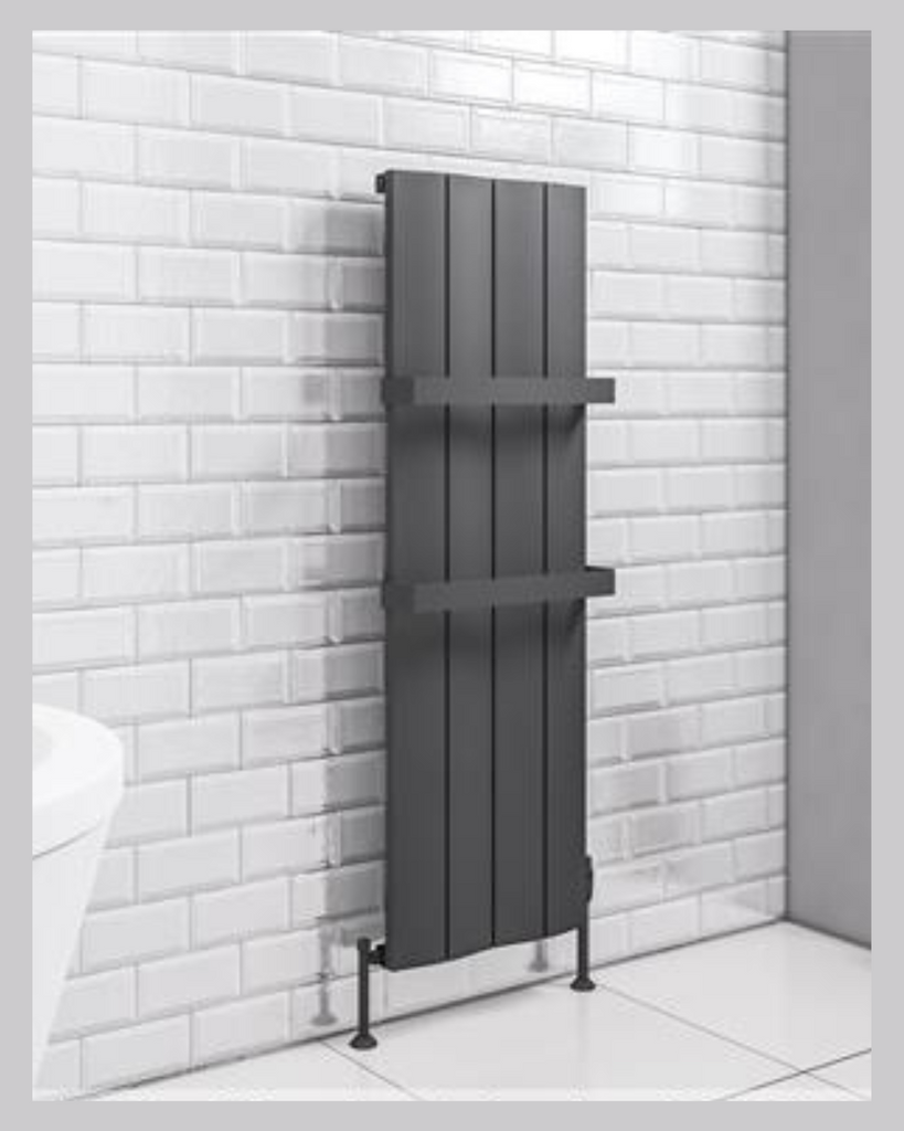 Fairford 1800 x 375mm Matt Anthracite Vertical Raditor