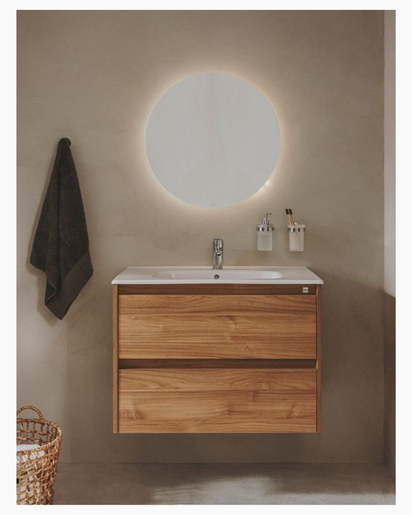 Roca Tenet 800mm Walnut Vanity Unit & Basin * Special Offer