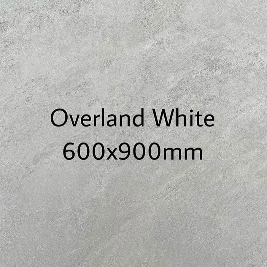 Outdoor Porcelain Tiles Overland White 900 x 600 .54m2