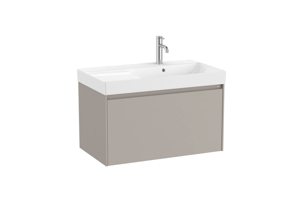 Roca Ona 800mm 1 Drawer Unit & Basin Matt Grey *Special Offer