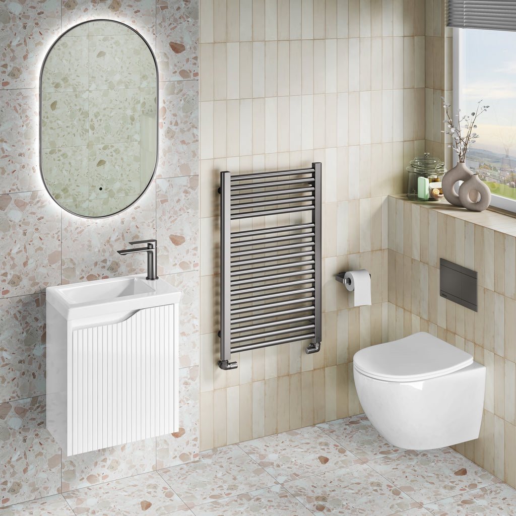 Serra 450mm Cloakroom Unit White Matt