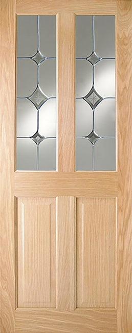 Indoors Addison Pf 4P Oak Door Gatsby Glass 78X30