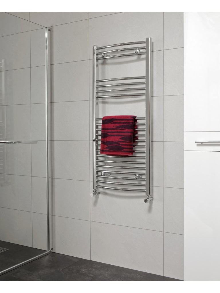 Curved Chrome Towel Rail 600mm X 1200mm