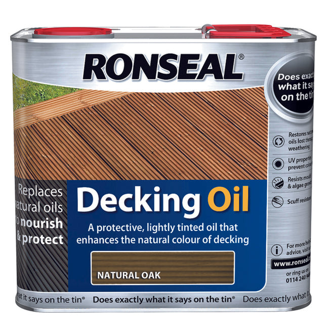 Ronseal Decking Oil 2.5L Natural Oak