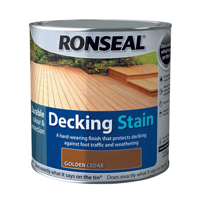Ronseal Decking Stain 2.5L Golden Cedar