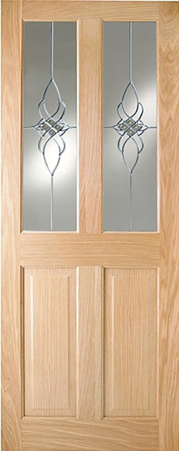 Indoors Addison Pf 4P Oak Door Tintern Glass 80X32