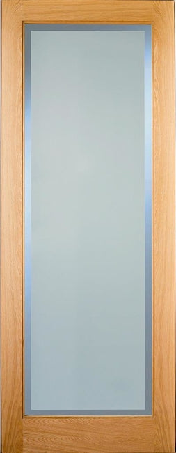 Indoors Rushmore Oak Etchglass Clear Border P/Fin 80X32