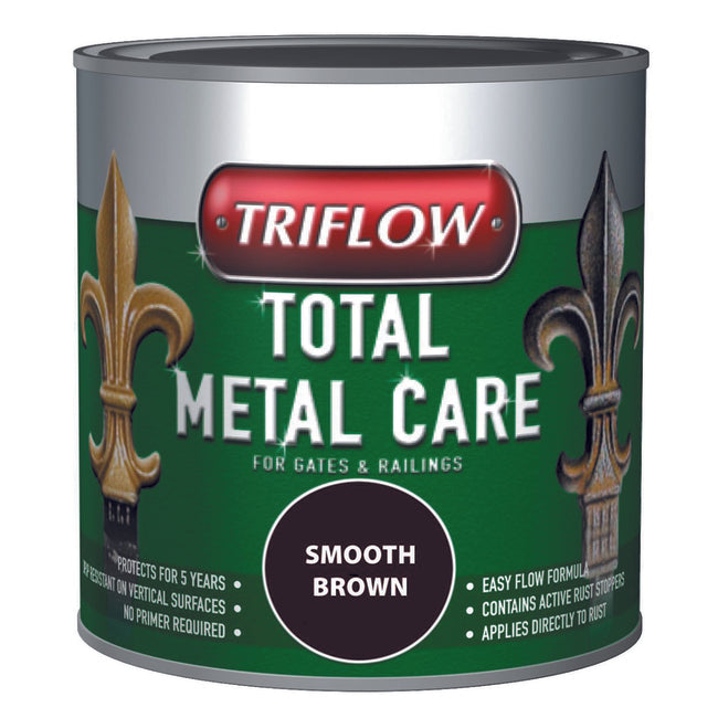 Triflow Metal Care For Gates & Railings 1L Brown Smooth