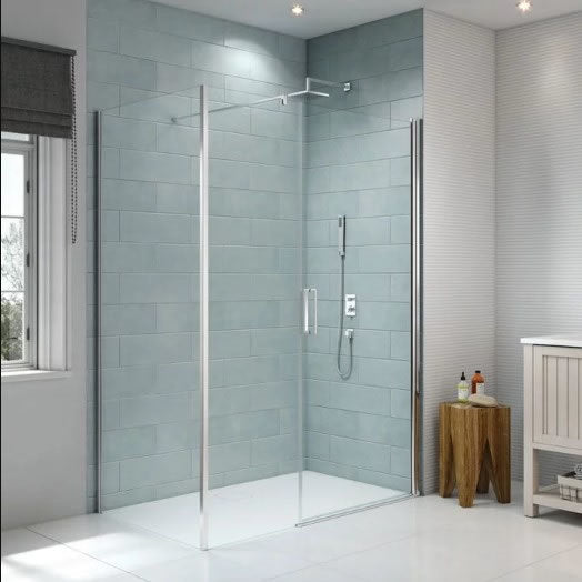 Merlyn 8 Series Frameless Pivot & Inline Panel - Sizes from 1000 - 1500