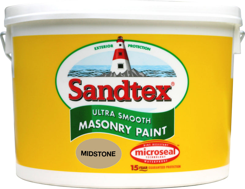 Sandtex Smooth Masonry 10 Litre Midstone