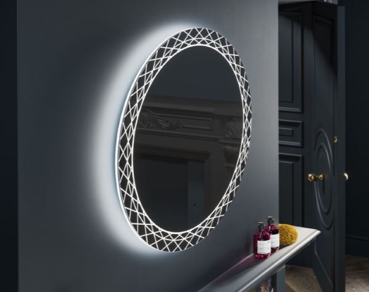 Bellus Round Illuminated Bathroom Mirror 60cm