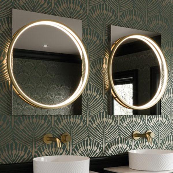 Solas Round Illuminated Bathroom Mirror 60cm