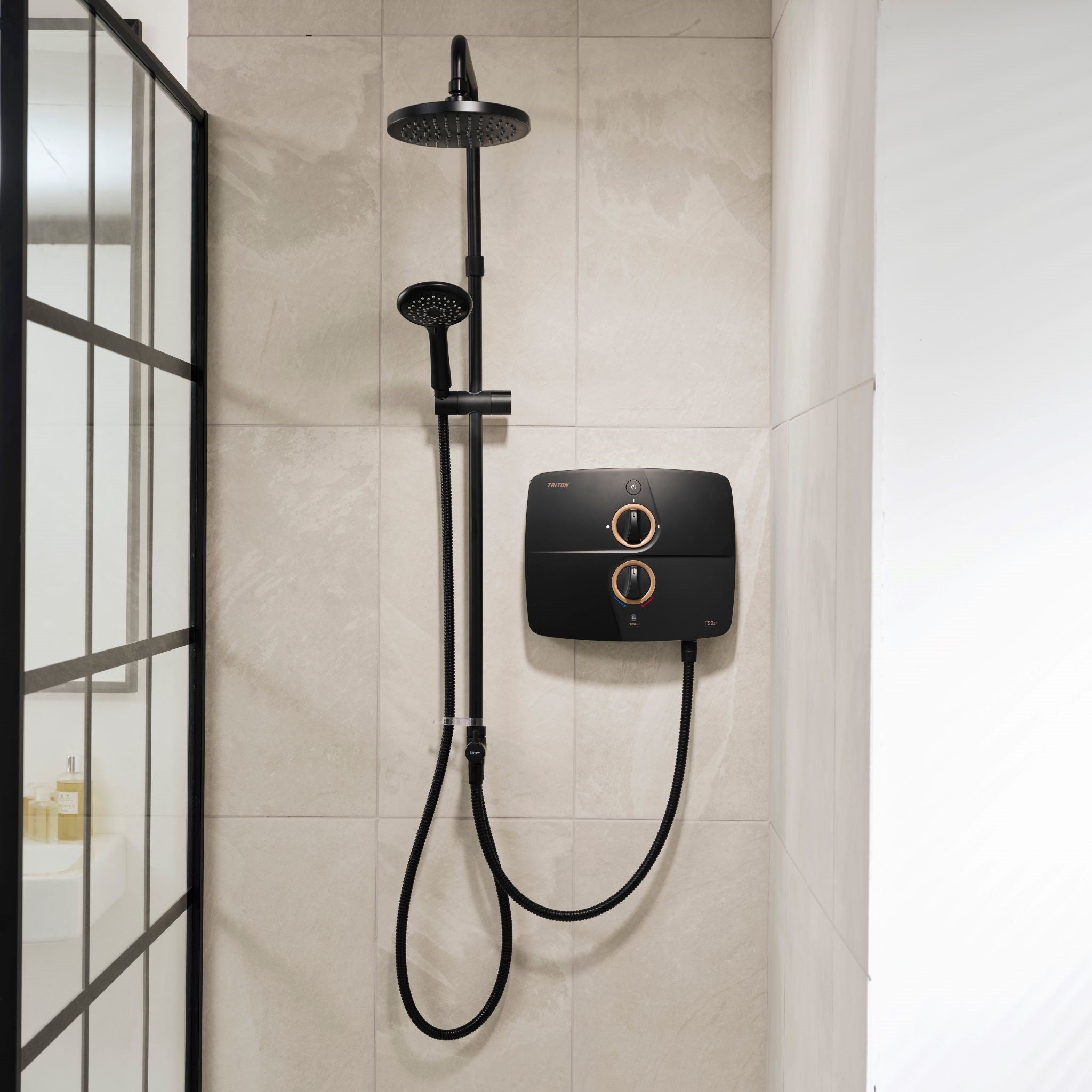 Triton T90SR Black with Diverter – Barretts of Maynooth