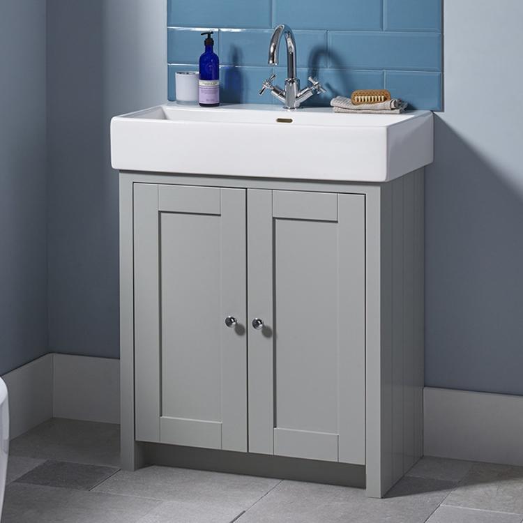 Lansdown 700mm Vanity & Basin Pebble Grey