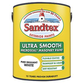 Sandtex Smooth Masonry 5 Litre Brilliant White