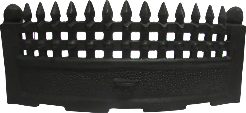 16" Cast Iron Fire Front Black