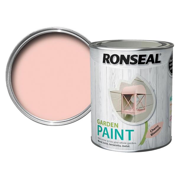 Ronseal Garden Paint Cherry Blossom 750ml "Collection Only"