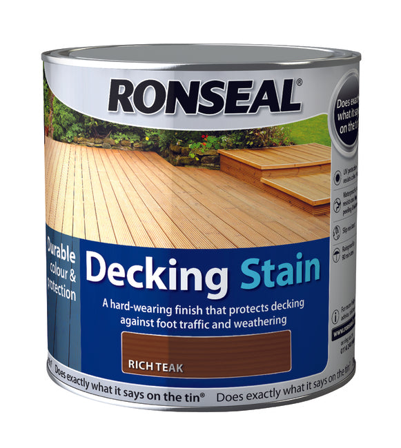 Ronseal Decking Stain 2.5L Rich Teak