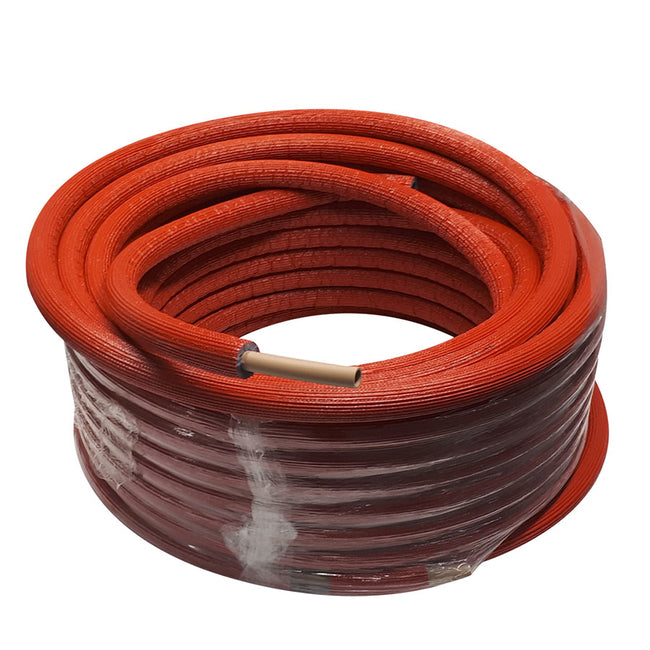 Q-PEX Plus+ EasyLay 50m x 1/2 Insulated Coil RED