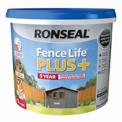 Fence Life Plus 9L Slate "Collection Only"