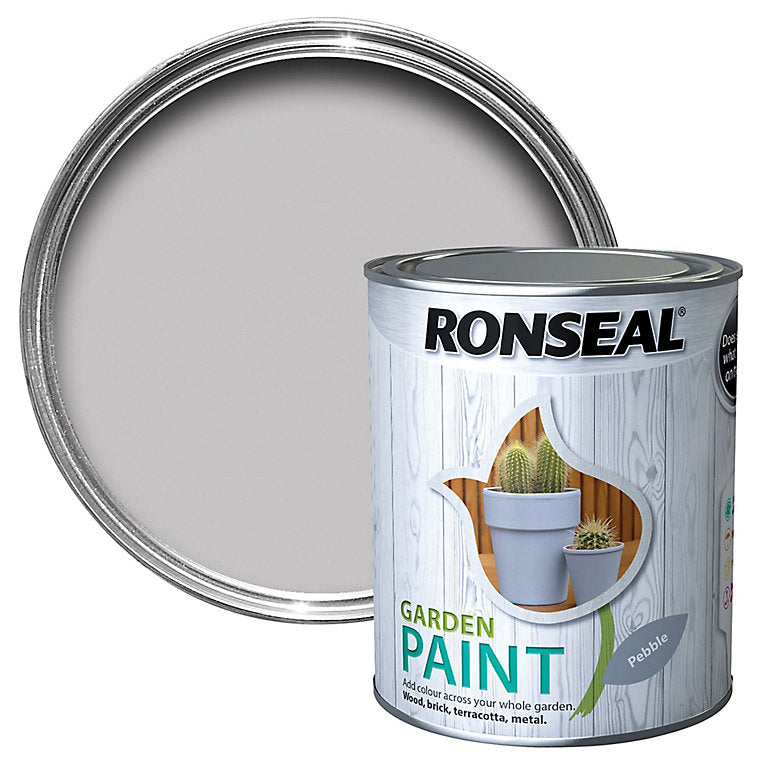 Ronseal Garden Paint Pebble 750ml "Collection Only"