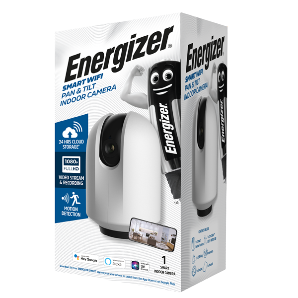 Energizer Smart WIFI Pan & Tilt Indoor Camera