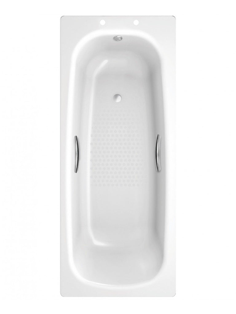 Strata Single Ended Steel Bath with Grips
