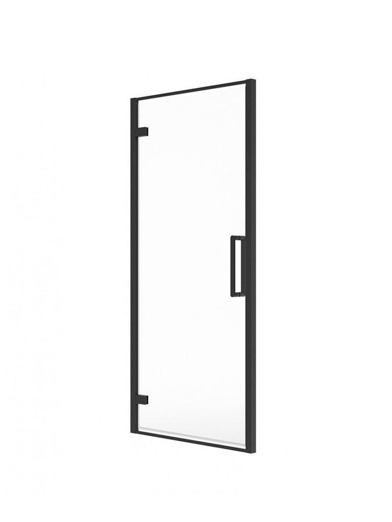 Aspect 8mm Hinged Door 760mm Matt Black